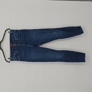 Mother The Stunner Ankle Fray Sweet Lime Jean's Size 28